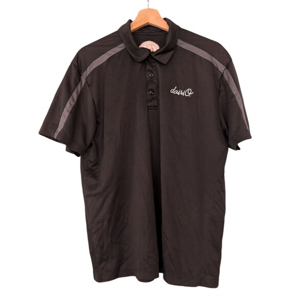 DairiO Other - DairiO Employee Uniform Black Polo Shirt Mens Size L Polyester Blend